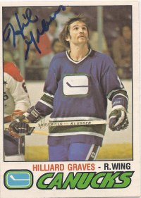 My card isn't signed, but here is my Hilliard Graves inspiration