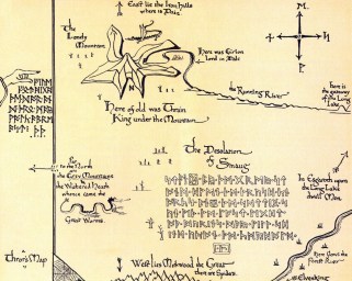 The Hobbit Shire Map Tolkien