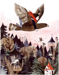 Prue Riding the Eagle Wildwood by Carson Ellis