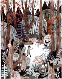 Walking In Wildwood Carson Ellis drawing