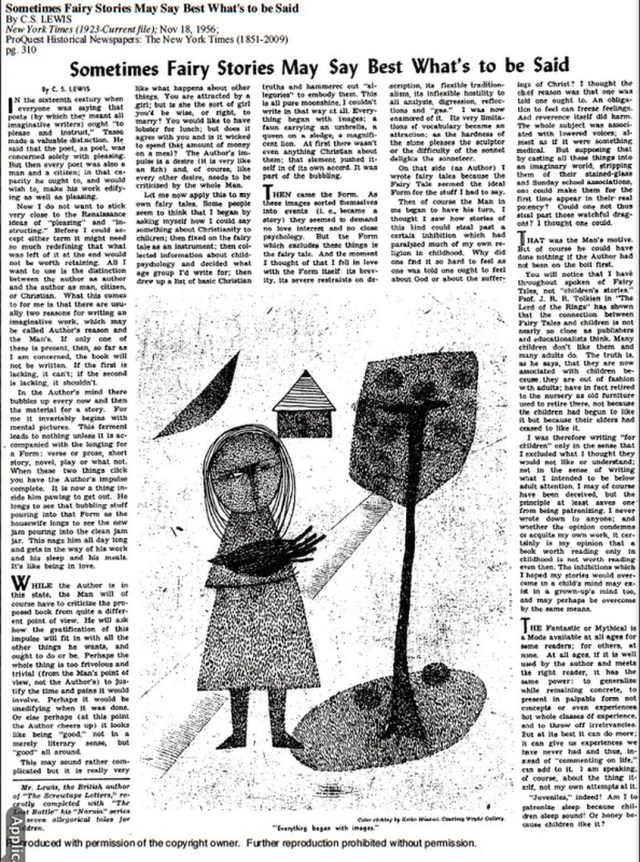 Sometimes Fairy Stories NYT 1956