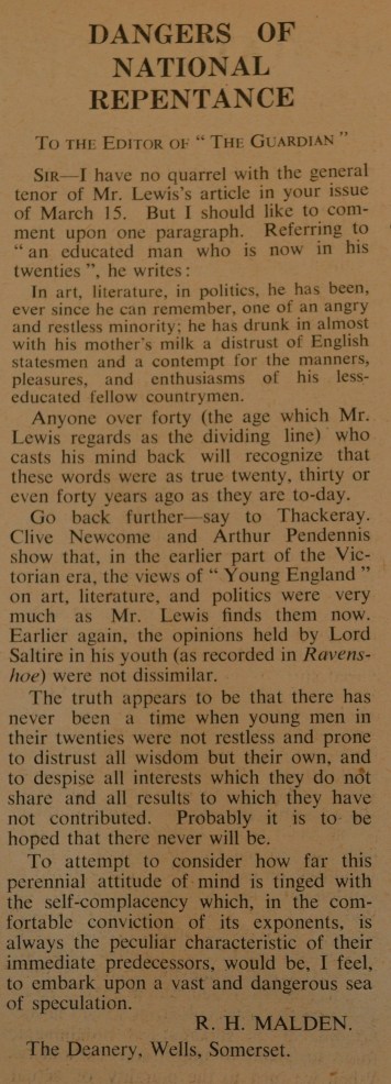 Mar 29 '40 response to Natl Rep crop