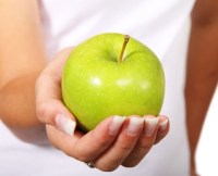 apple hand beauty art