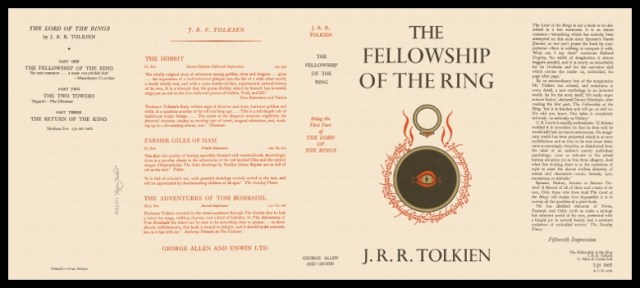 Fellowship of the Ring 1st edition dust jacket