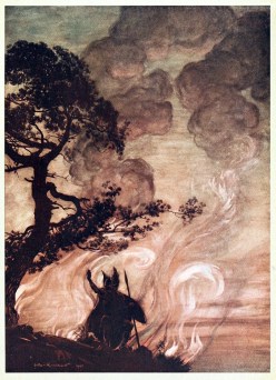 Arthur Rackham WAGNER`S RING CYCLE-wotan